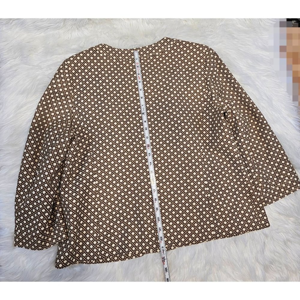 Talbots Geometric Print Lined Blazer - image 7